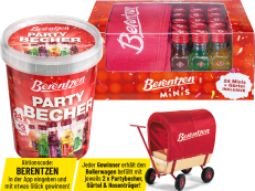 Berentzen Minis Partybecher, Gürtel o. Hosenträger